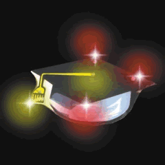 Flashing LED Grad Cap Pin (1/pkg)