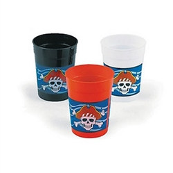 Pirate Plastic Cups, 12/pkg