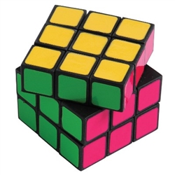 The Neon Puzzle Cube is a vibrant game and measures 2 inches by 2 inches. Sold one (1) per package. For ages 3 and Up.