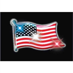 Flashing LED USA Flag (1/pkg)