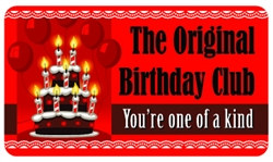 The Original Birthday Club Plastic Pocket Card