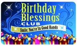 Birthday Blessings Plastic Pocket Card