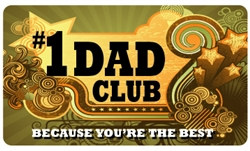 #1 Dad Club Plastic Pocket Card (1/Pkg)