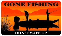 Gone Fishing Plastic Pocket Card (1/Pkg)