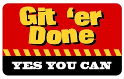 Git 'er Done Plastic Pocket Card (1/Pkg)