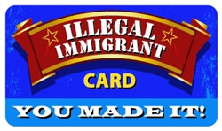 Illegal Immigrant Plastic Pocket Card (1/Pkg)