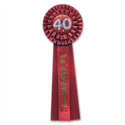 40 and Fantastic Deluxe Rosette Ribbon