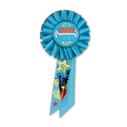 Happily Retired Rosette Ribbon