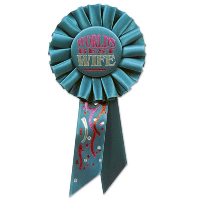 World's Best Wife Rosette Ribbon