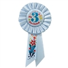 Blue My 3rd Birthday Rosette Ribbon