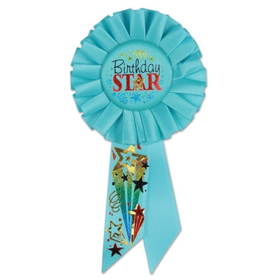 Birthday Star Rosette Ribbon