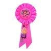 Birthday Girl Rosette Ribbon with Flowers