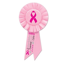 Pink Ribbon Rosette