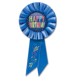 Get something special for your birthday guest of honor! Measures (6-1/2) inches long by (3-1/2) inches wide with a pin on the back