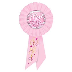 Give the new Mom To Be something special to let everyone know! Measures (6-1/2) inches long by (3-1/2) inches wide with a pin on the back.