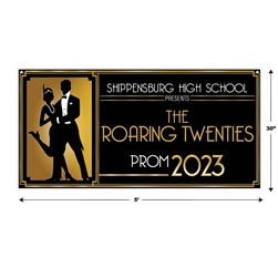 Great 20's Prom Customizable Sign Banner