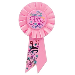 C'est une fille (It's A Girl) Rosette