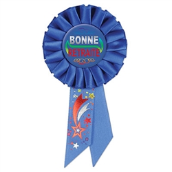 Bonne Retraite (Happy Retirement)Rosette-Turquoise