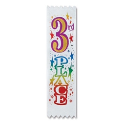 3rd Place Value Pack Ribbons (10/Pkg)