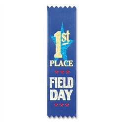 Field Day 1st Place Value Pack Ribbons (10/Pkg)