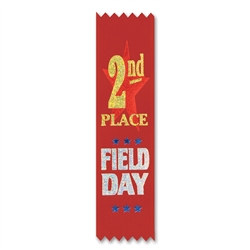 Field Day 2nd Place Value Pack Ribbons (10/Pkg)