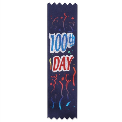 100th Day Value Pack Ribbons (10/Pkg)