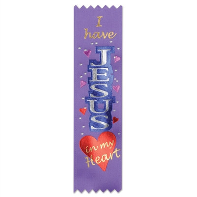 I Have Jesus In My Heart Value Pack Ribbons (10/Pkg)