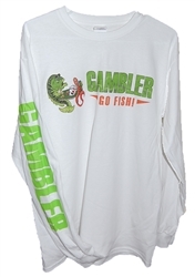 Long Sleeve Performance Shirt White Full Color Logo