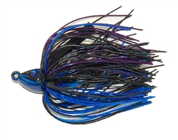 GOAT Swim Jig Black Blue Purple 1/2oz