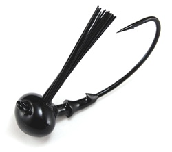 Weedless Football 1 oz Black 3 Pack