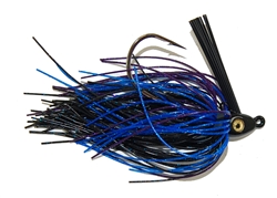 Heavy Cover Swim Jig Black Blue Purple 5/16 oz