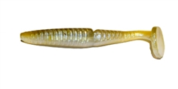 There's another addition to the EZ Swimbait family!  The 5" EZ Vibe combines all the features of our best selling boot tail lure with some modifications to add VIBRATION!  Featuring a ribbed body design the ridges provide subtle undulation while swimmi