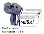 monarch 1131 white labels