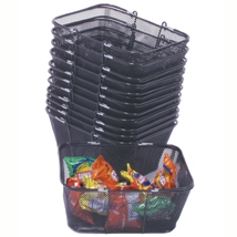 MESH BASKETS BLACK SET OF 12