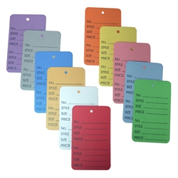 garment tags large no string