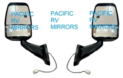 713800 Velvac RV Black Driver and Passenger Mirror Set