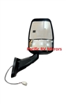 713802 Velvac Rv Black Passenger Mirror Heated Remote Controlled