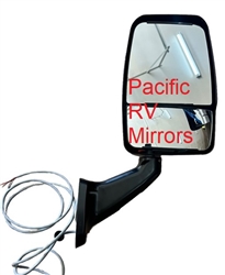 713986 Velvac Rv Black Passenger Mirror Heated Remote Controlled