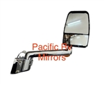 714324 Velvac Rv Chrome Passenger Mirror 15" Radius Base, 10" Arm with Turn Signal