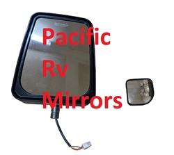 714577 Velvac Black Heated Remote Controlled Standard Mirror
