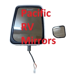 714578 Velvac Rv  White Standard Mirror Heated Remote