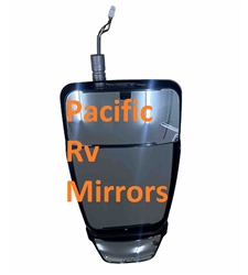 714652 Velvac Black MIRROR HEAD ONLY with Triple Glass - INVERTED