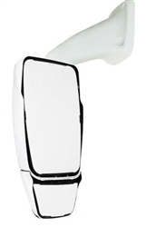 714681 Velvac RV White Inverted Driver Mirror