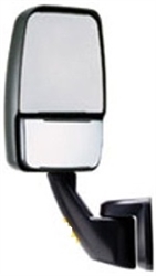 715255 Velvac RV Black Driver Mirror Non Powered Folding Base