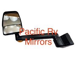 715301 Velvac RV Black Driver Mirror 9" Radius Base, 14" Arm with Turn Signal