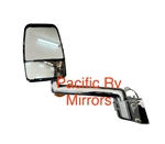 715473 Velvac RV Chrome Driver Mirror 9" Radius Base, 17" Arm with Turn Signal