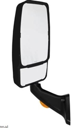 715565 Velvac Rv Black Driver Side Mirror Heated Remote Controlled