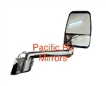 715686 Velvac RV Chrome Passenger Mirror Special Radius Base, 10" Arm with Turn Signal