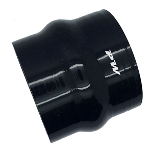 Performance World 110120 Straight 2.0" ID x 3" Silicone Black Hump Hose Coupler