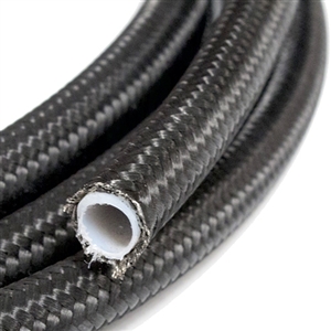 Performance World 210003 2100-Series 3AN Black Nylon over Braided Steel PTFE Hose. Sold per foot. NHRA Accepted.